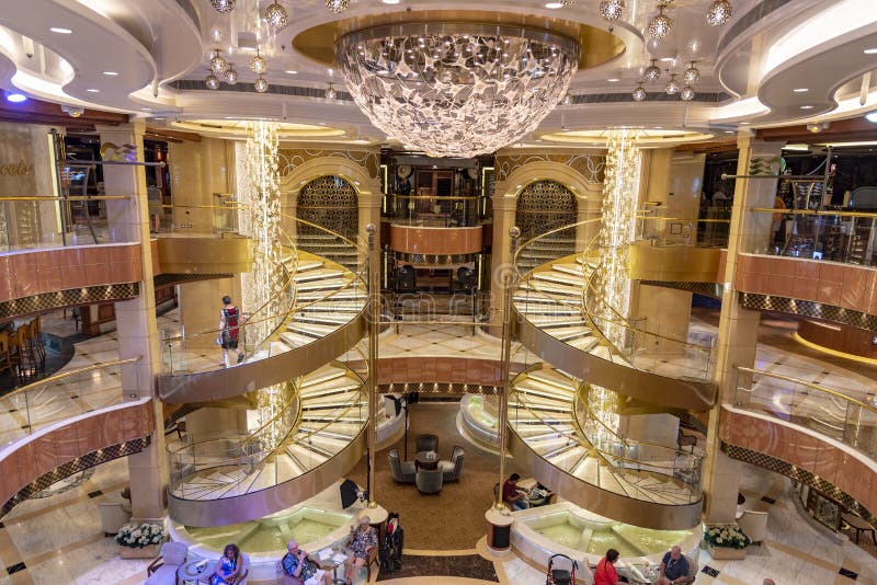 Aboard regal princess atrium and spa are front and center