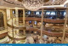 Aboard regal princess atrium and spa are front and center