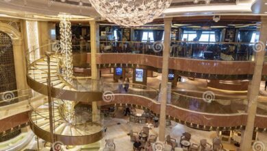 Aboard regal princess atrium and spa are front and center