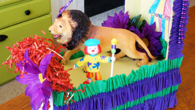 Carnival floats out mardi gras