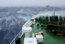 Drake passage expedition antarctic storm huge ship wave trip travel hits