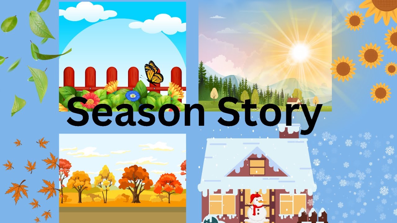 Vector seasons four backgrounds year freevector different graphics