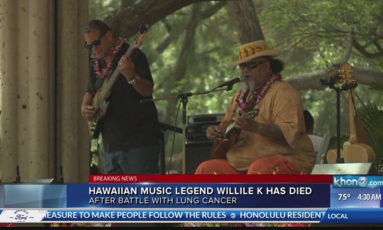 Acclaimed hawaiian musician willie k dies