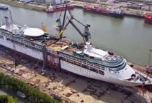 Barge hits enchantment of the seas no injuries reported