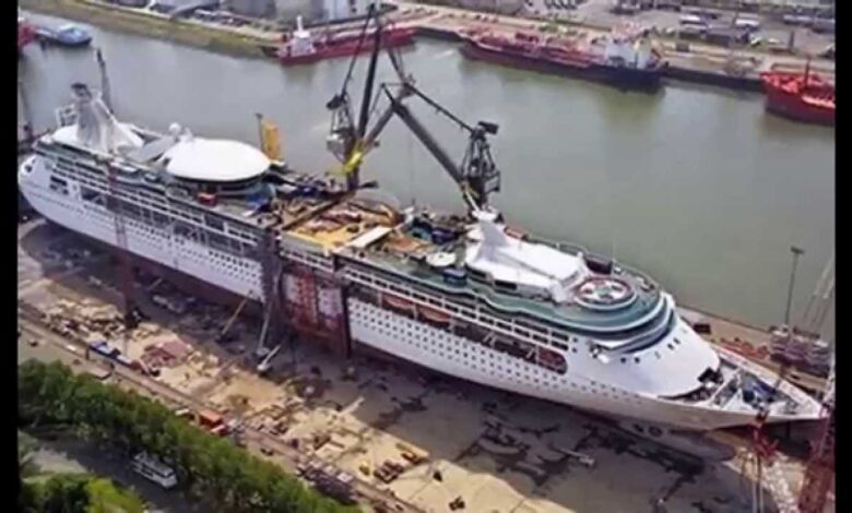 Barge hits enchantment of the seas no injuries reported