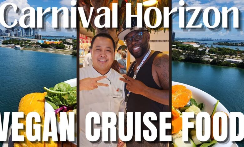 Carnival cruise line vegan menu fleetwide