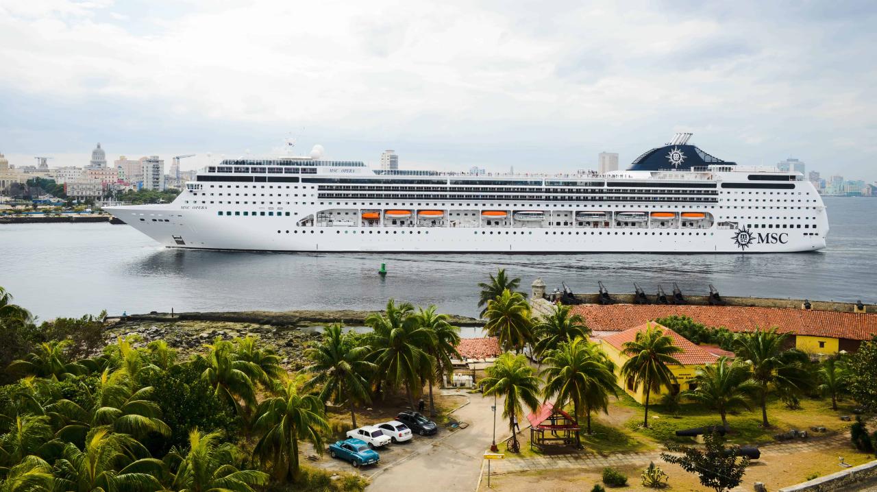 Msc cruises itineraries ban