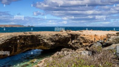 Arubas natural bridge succumbs to the pounding surf