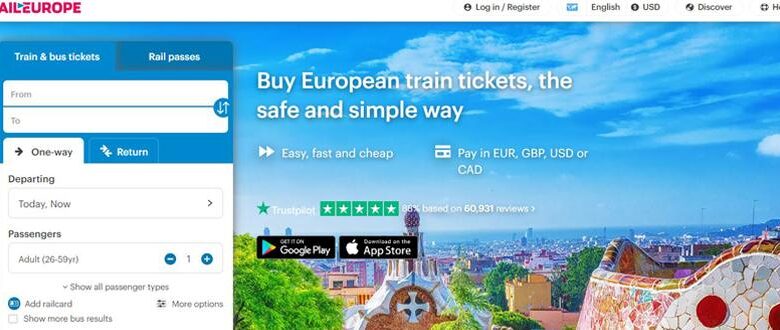 20 percent discounts on rail europe tickets