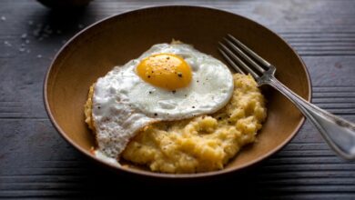 Grits cheesy broth meal toasty depth thetoastykitchen