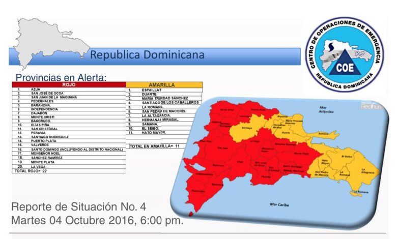 Arrival numbers drop in the dominican republic