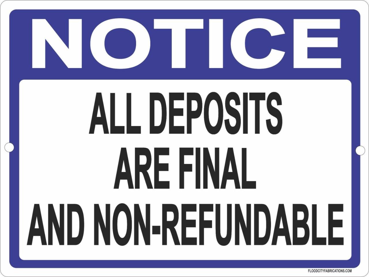 Agents lament end royal credit nonrefundable deposits