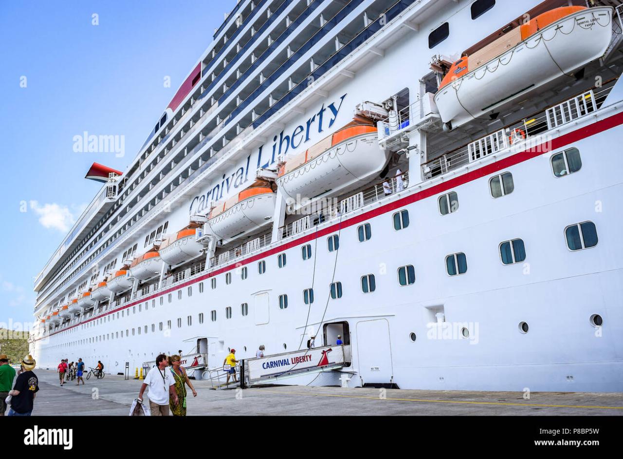 Carnival liberty cruise ends in st thomas