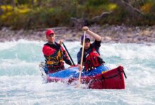 An early rise on paddling tour