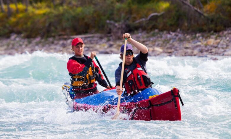 An early rise on paddling tour