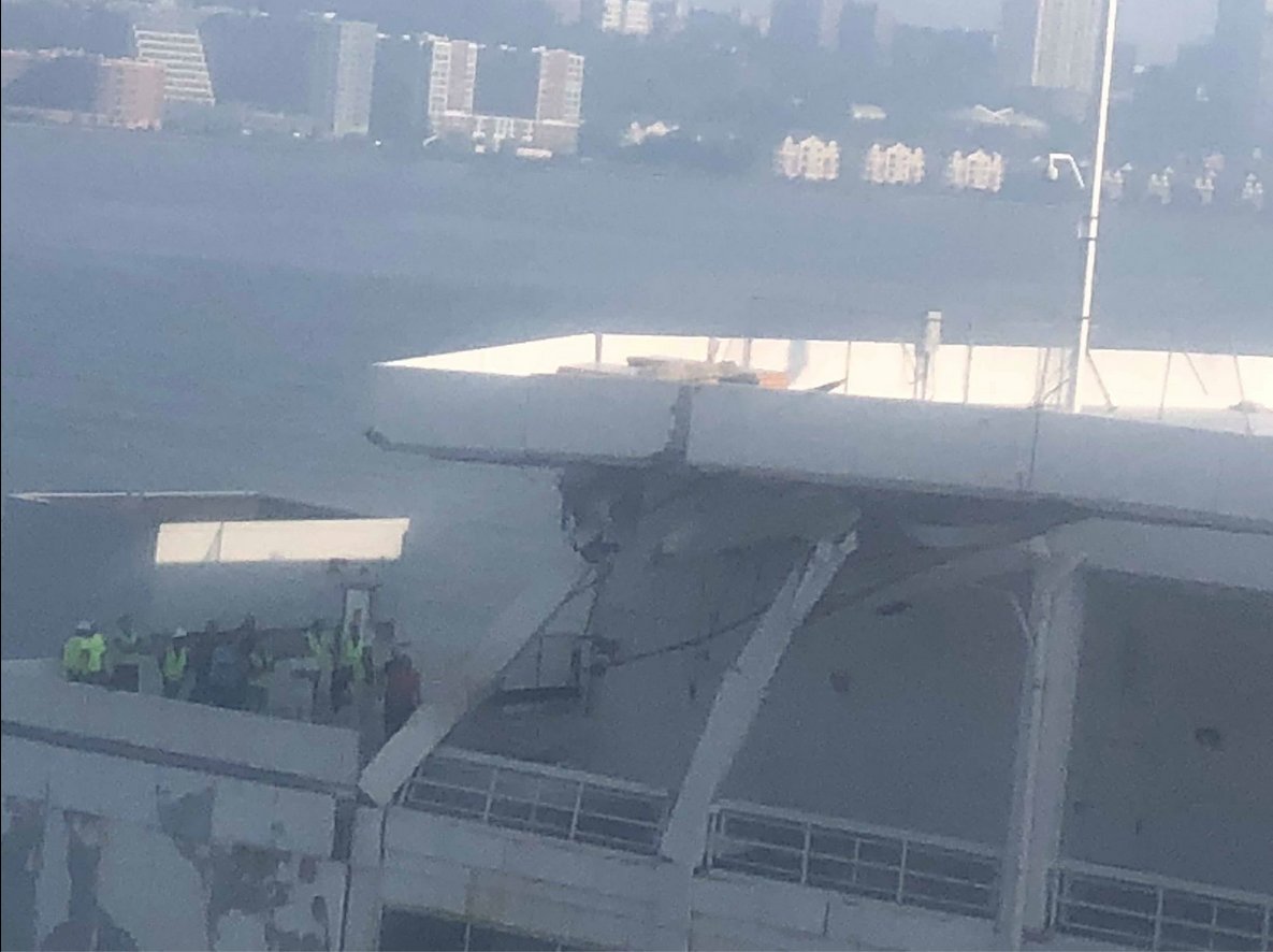 Cruise terminal manhattan york dredging nyc city norwegian ship dawn location hudson river