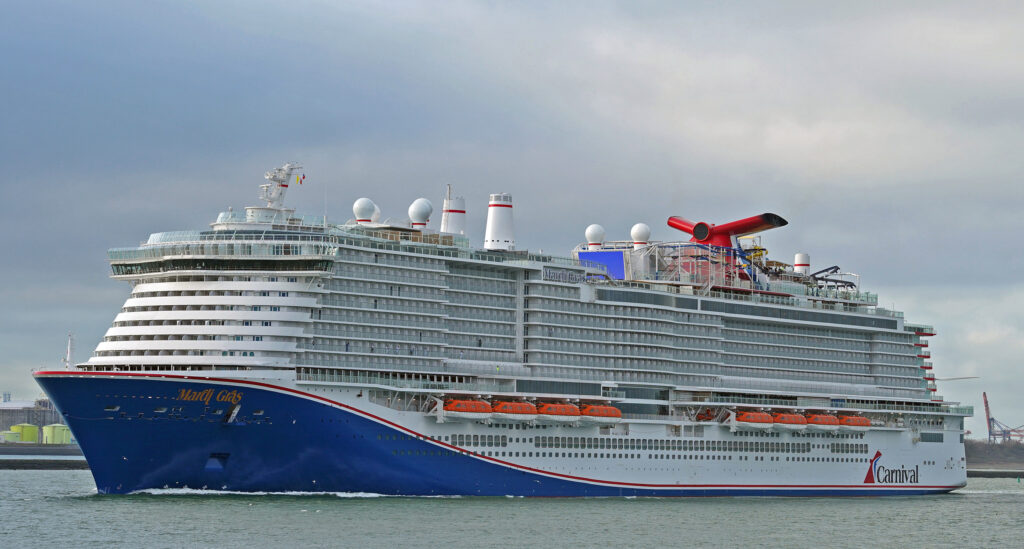 Carnival mardi gras sails port canaveral