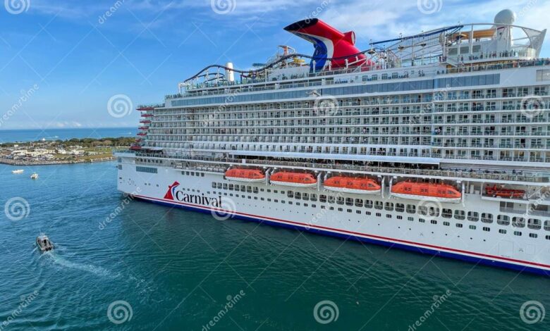 Mardi gras cruise ships canaveral arrives submerged fully encounters modified cruisehive