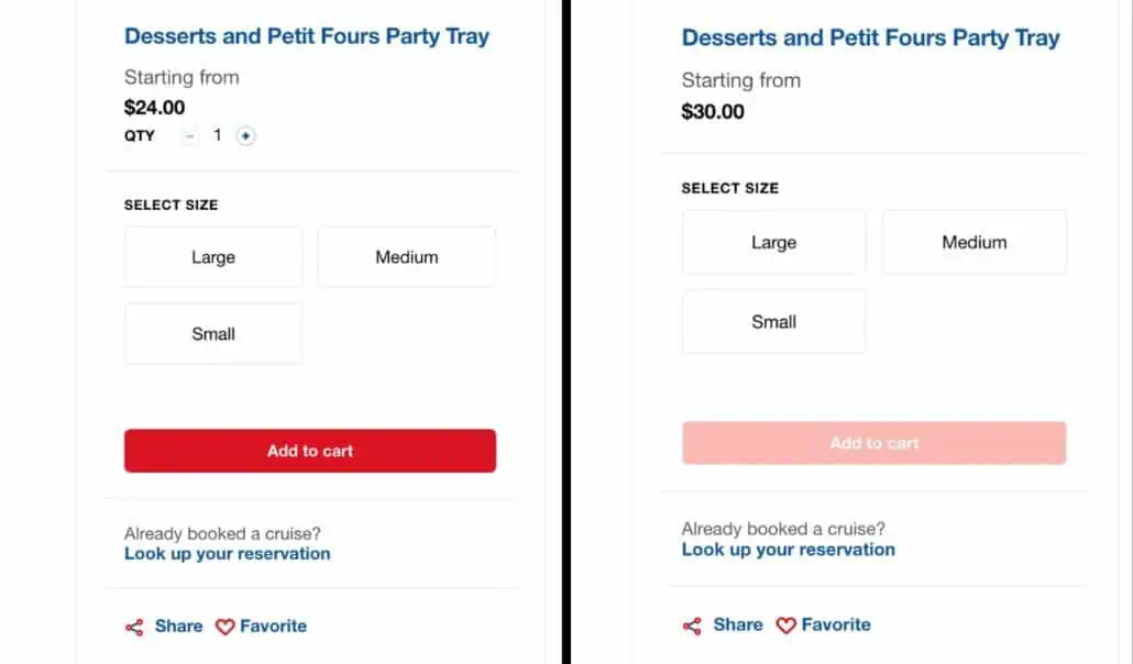 Carnival raises price of two specialty restaurants