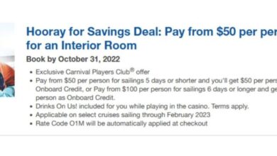 Carnival sets incentives for group bookings