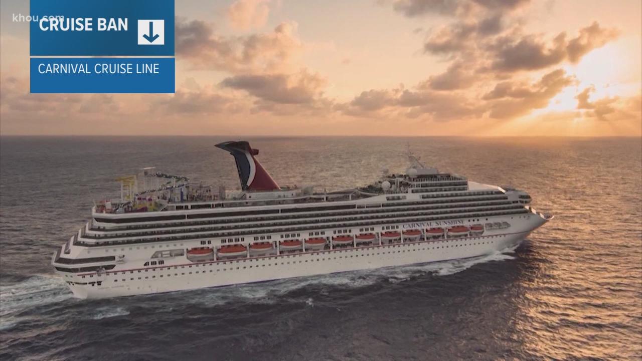 Carnival ships temporarily call houston home