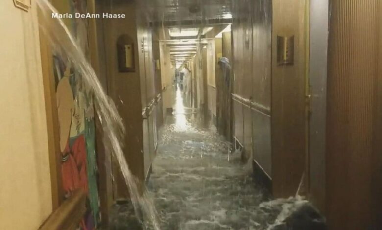 Carnival ship crashed smashes mexican injured collision